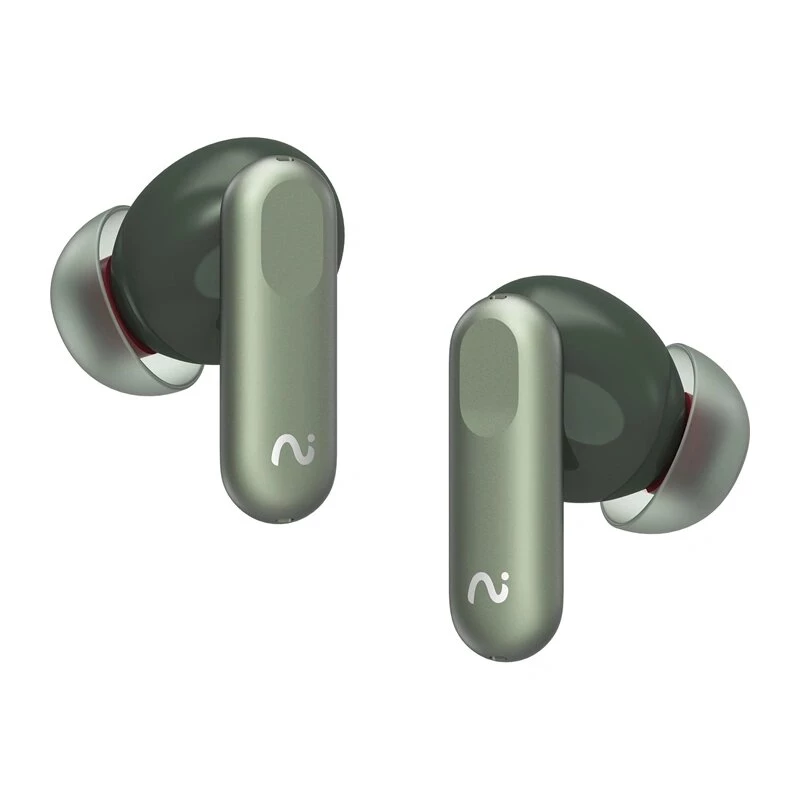 VIAIM Nano+ AI Earbuds ar balss ierakstītāju, zaļa, Bluetooth 5.3, IPX4, 32GB, ENC, skārienvadība