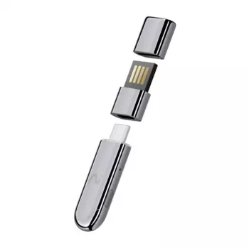 VIAIM Notekit AI Recording Dongle XFVI-D02 (Pelēks) – AI balss ierakstītājs ar 32GB atmiņu, diviem MEMS mikrofoniem, Bluetooth 5.0, USB-C