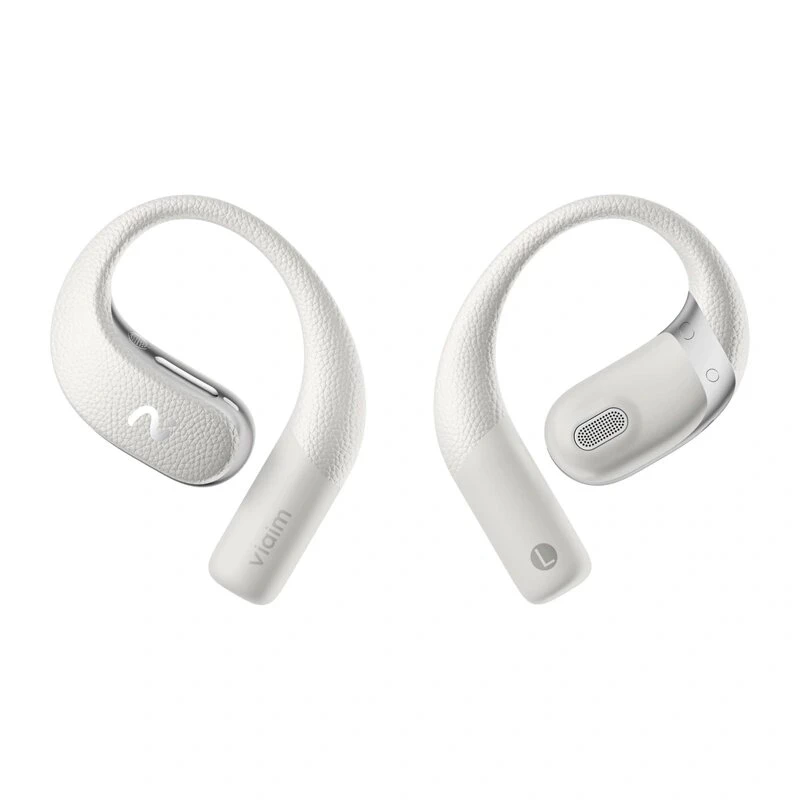 VIAIM Open Note AI Earbuds ar balss ierakstītāju (pelēki) - 32GB, Bluetooth 5.3