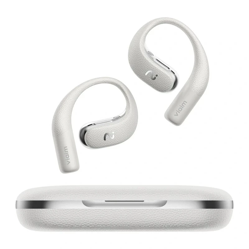 VIAIM Open Note AI Earbuds ar balss ierakstītāju (pelēki) - 32GB, Bluetooth 5.3