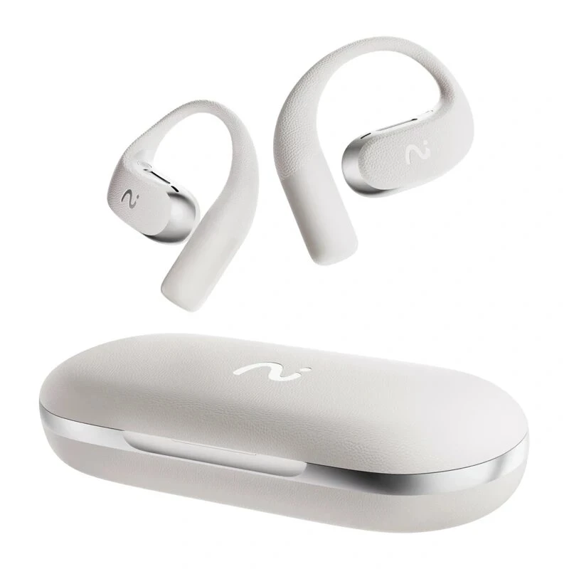 VIAIM Open Note AI Earbuds ar balss ierakstītāju (pelēki) - 32GB, Bluetooth 5.3