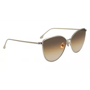 Victoria Beckham VB209S-708 Sieviešu kaķacs formas saulesbrilles Havana/Zelts 59mm