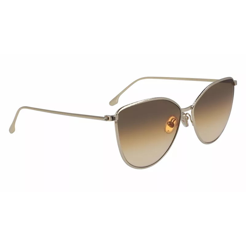 Victoria Beckham VB209S-708 Sieviešu kaķacs formas saulesbrilles Havana/Zelts 59mm