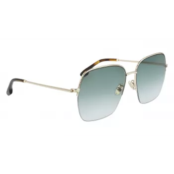 Victoria Beckham VB214SA-700 Sieviešu saulesbrilles - Havana acetāta rāmis, brūnas gradienta lēcas, 61 mm