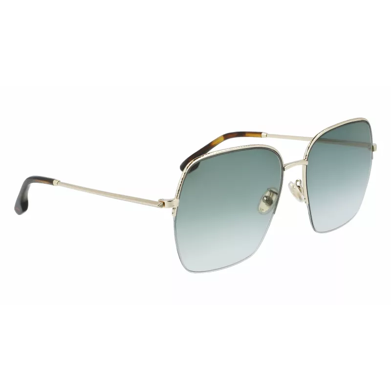 Victoria Beckham VB214SA-700 Sieviešu saulesbrilles - Havana acetāta rāmis, brūnas gradienta lēcas, 61 mm