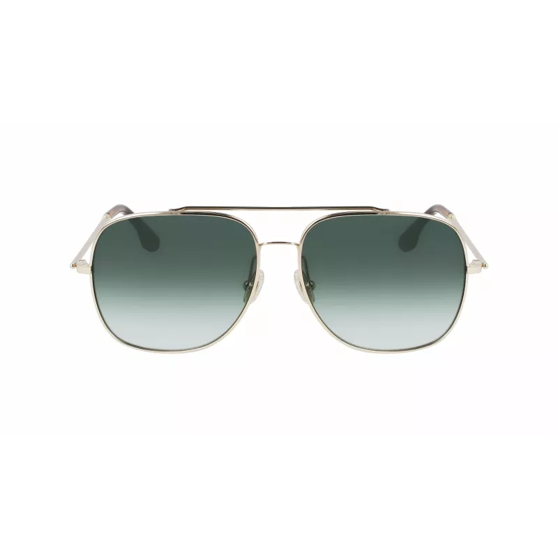 Victoria Beckham VB215S-700 Sieviešu saulesbrilles - Zelts rāmis, Brūns gradienta lēcas, 59mm