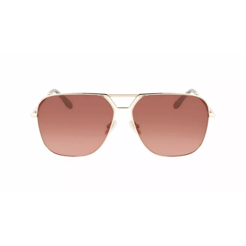 Victoria Beckham VB217S-714 Sieviešu saulesbrilles Havana Brūns Gradients 61mm
