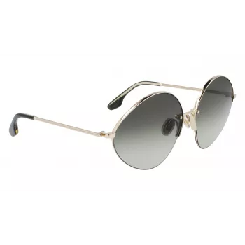 Victoria Beckham VB220S-713 Sieviešu saulesbrilles Zelts Brūns gradients Tauriņš