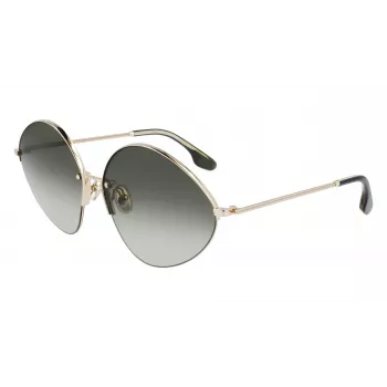 Victoria Beckham VB220S-713 Sieviešu saulesbrilles Zelts Brūns gradients Tauriņš
