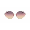 Victoria Beckham VB220S-732 Sieviešu saulesbrilles, zelta rāmis, brūnas gradienta lēcas, 64 mm