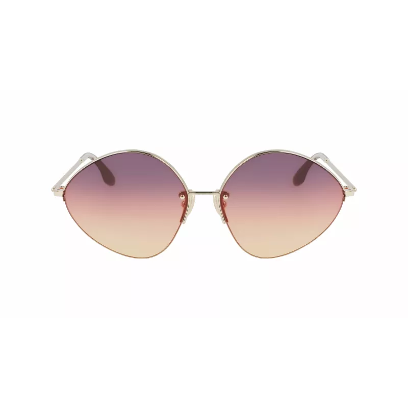Victoria Beckham VB220S-732 Sieviešu saulesbrilles, zelta rāmis, brūnas gradienta lēcas, 64 mm