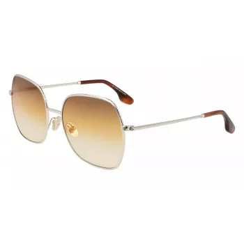 Victoria Beckham VB223S-708 Sieviešu saulesbrilles - Havana acetāta rāmis, brūnas polikarbonāta lēcas, 56 mm