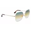 Victoria Beckham VB223S-727 Sieviešu saulesbrilles Havana Acetāts Kvadrātveida Rāmis Brūns Gradienta Lēcas 56mm
