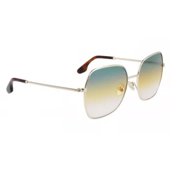 Victoria Beckham VB223S-727 Sieviešu saulesbrilles Havana Acetāts Kvadrātveida Rāmis Brūns Gradienta Lēcas 56mm