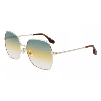 Victoria Beckham VB223S-727 Sieviešu saulesbrilles Havana Acetāts Kvadrātveida Rāmis Brūns Gradienta Lēcas 56mm