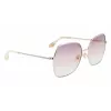 Victoria Beckham VB223S-728 Sieviešu metāla saulesbrilles Zelts Brūns gradients 56mm