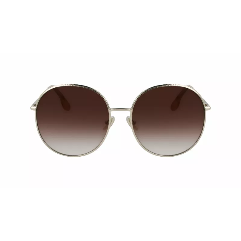 Victoria Beckham VB224S-702 Sieviešu saulesbrilles Zelts/Havana Brūns gradients 59mm