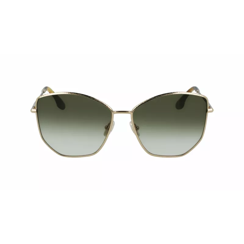 Victoria Beckham VB225S-700 Sieviešu saulesbrilles Zelts Metāls Brūns Gradients Pilots