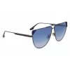 Victoria Beckham VB239S6309319 Sieviešu lielizmēra kvadrātveida saulesbrilles Melns acetāts Pelēks gradients lēcas 63mm