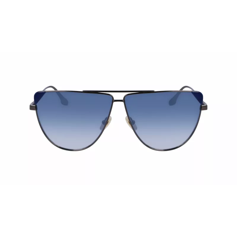 Victoria Beckham VB239S6309319 Sieviešu lielizmēra kvadrātveida saulesbrilles Melns acetāts Pelēks gradients lēcas 63mm