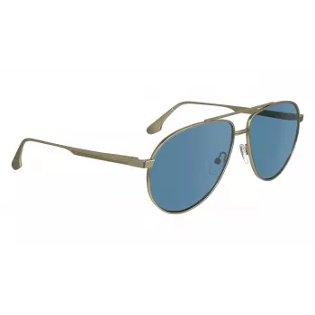 Victoria Beckham VB242S6114720 Sieviešu kvadrātveida saulesbrilles Brūns zelta rāmis Brūni gradienta lēcas 61/14/140 mm