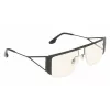 Victoria Beckham VB250S5913001 Sieviešu lielizmēra kvadrātveida saulesbrilles - Melns rāmis, pelēki gradienta lēcas 59mm