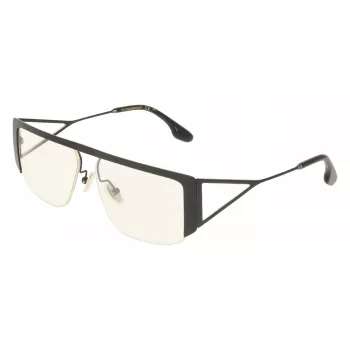 Victoria Beckham VB250S5913001 Sieviešu lielizmēra kvadrātveida saulesbrilles - Melns rāmis, pelēki gradienta lēcas 59mm