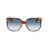 Victoria Beckham VB610SCB-212 Sieviešu saulesbrilles Havana Acetāta Tauriņa Rāmis Brūnas Gradienta Lēcas 59mm