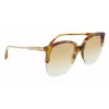 Victoria Beckham VB617S-222 Sieviešu lielizmēra tauriņveida saulesbrilles Havana acetāts Brūns gradients