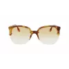 Victoria Beckham VB617S-222 Sieviešu lielizmēra tauriņveida saulesbrilles Havana acetāts Brūns gradients