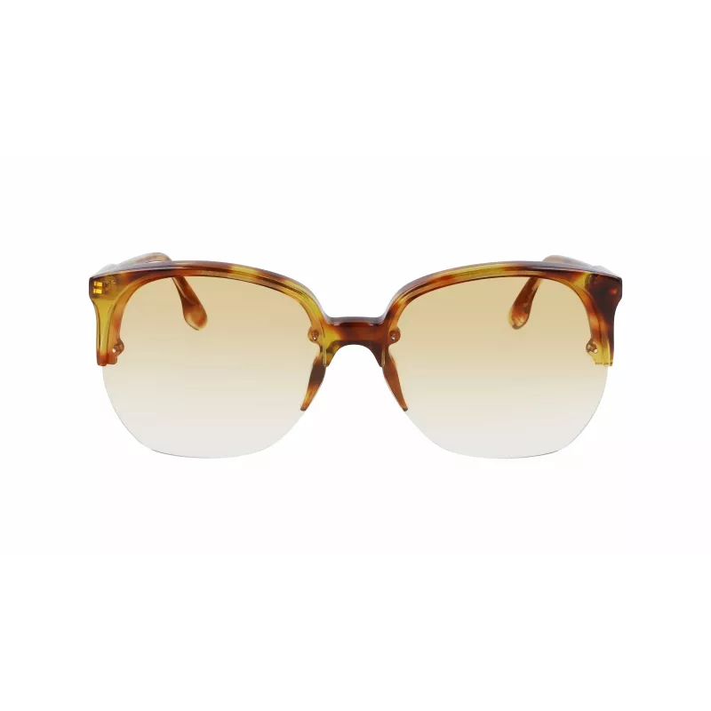 Victoria Beckham VB617S-222 Sieviešu lielizmēra tauriņveida saulesbrilles Havana acetāts Brūns gradients