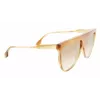 Victoria Beckham VB619S6509774 Sieviešu Aviator Saulesbrilles Zelts Rāmis Brūns Gradienta Lēcas 65mm