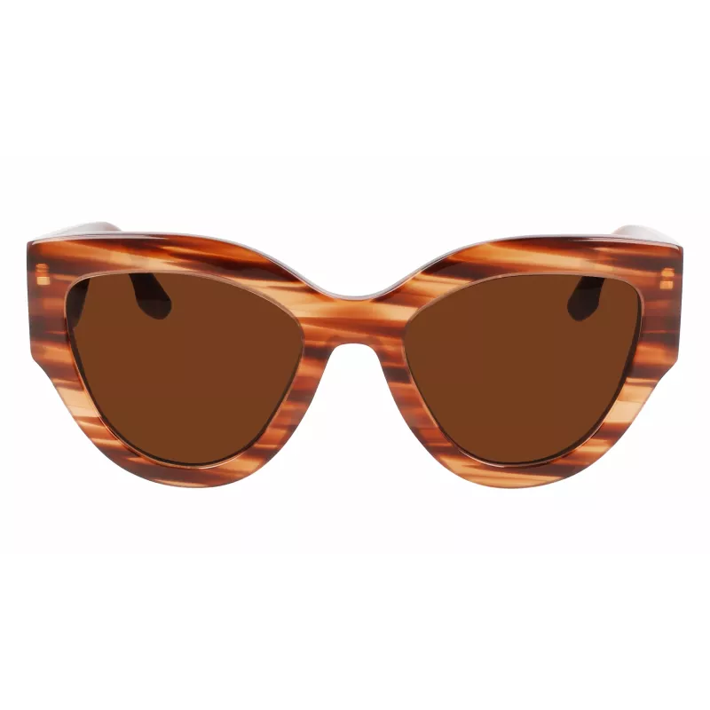 Victoria Beckham VB628S-230 Sieviešu saulesbrilles Butterfly Havana Acetāts Brūns gradients Lēcas 55/21/145 mm