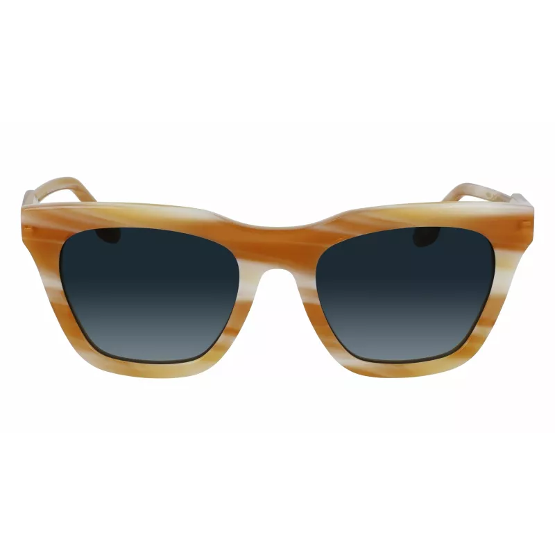 Victoria Beckham VB630S-774 Sieviešu kvadrātveida acetāta saulesbrilles Havana brūns gradients 53mm
