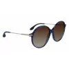 Victoria Beckham VB632S-419 Sieviešu saulesbrilles Havana Blue Gradient 58mm