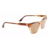 Victoria Beckham VB638S-218 Sieviešu saulesbrilles Havana Brūns gradients 55mm