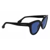 Victoria Beckham VB649S-001 Sieviešu saulesbrilles - Melns acetāta rāmis, Pelēkas polikarbonāta lēcas, 52 mm