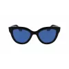 Victoria Beckham VB649S-001 Sieviešu saulesbrilles - Melns acetāta rāmis, Pelēkas polikarbonāta lēcas, 52 mm