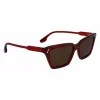 Victoria Beckham VB661S5716610 Sieviešu kvadrātveida acetāta saulesbrilles - Sarkanā Havana 57mm