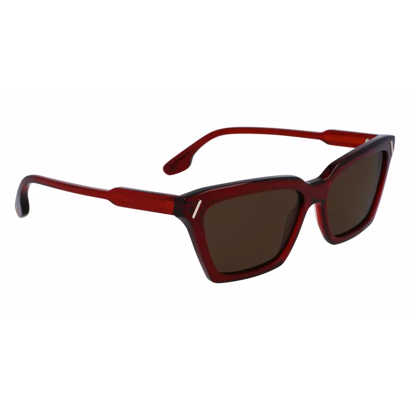 Victoria Beckham VB661S5716610 Sieviešu kvadrātveida acetāta saulesbrilles - Sarkanā Havana 57mm