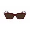 Victoria Beckham VB661S5716610 Sieviešu kvadrātveida acetāta saulesbrilles - Sarkanā Havana 57mm