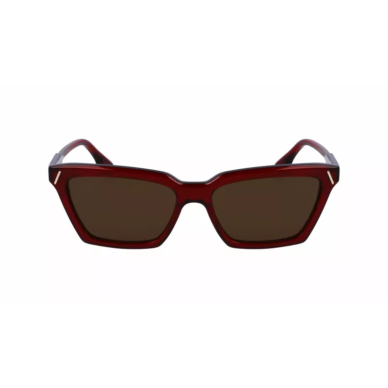 Victoria Beckham VB661S5716610 Sieviešu kvadrātveida acetāta saulesbrilles - Sarkanā Havana 57mm