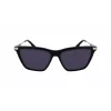 Victoria Beckham VB663S-001 Sieviešu saulesbrilles - Melns acetāta rāmis, Pelēkas polikarbonāta lēcas, 57/15/140 mm