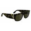 Victoria Beckham VB666S Saulesbrilles Sievietēm Melns Acetāts Kvadrātveida Rāmis Pelēkas Lēcas 55mm
