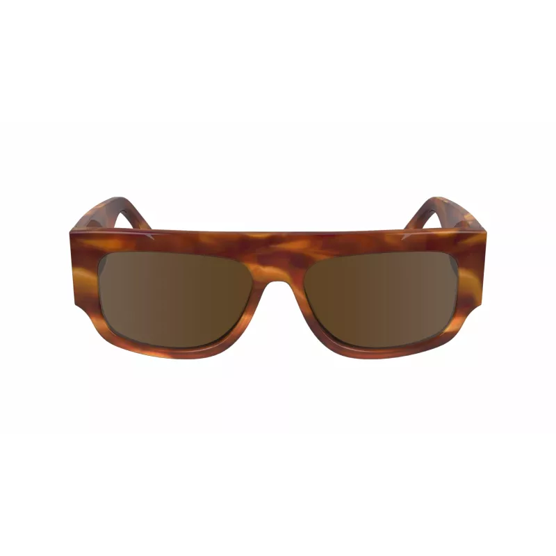 Victoria Beckham VB666S5516223 Sieviešu kvadrātveida saulesbrilles - Brūns Havana acetāta rāmis ar brūniem gradienta lēcām - 55/16/145 mm