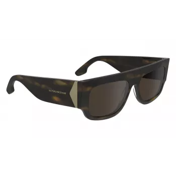 Victoria Beckham VB666S5516321 Sieviešu lielizmēra kvadrātveida saulesbrilles Havana brūns gradients 55mm