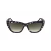 Victoria Beckham VB668S5516010 Sieviešu kvadrātveida saulesbrilles - Melns acetāta rāmis, Pelēkas CR-39 lēcas, 55 mm