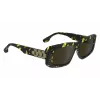 Victoria Beckham VB669S5513012 Sieviešu kvadrātveida acetāta saulesbrilles - Melna/Pelēka - 55/13/145 mm