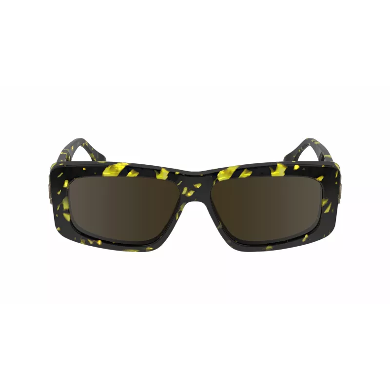 Victoria Beckham VB669S5513012 Sieviešu kvadrātveida acetāta saulesbrilles - Melna/Pelēka - 55/13/145 mm