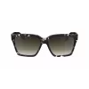 Victoria Beckham VB672S5715010 Sieviešu lielizmēra kvadrātveida saulesbrilles - Melns acetāta rāmis, Pelēkas polikarbonāta lēcas, 57/15/140 mm
